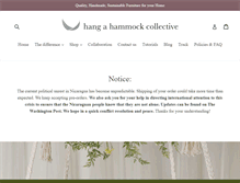 Tablet Screenshot of hangahammockcollective.com